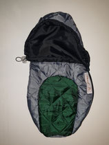 Schlafsack Grau mit Grün