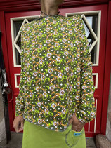 Froeken Frida Jersey Shirt Tuuli, grün geblümt