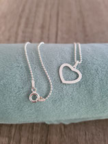 Kette 925er Silber Herz