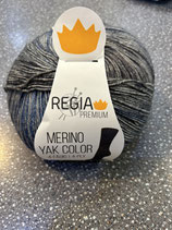 Regia Merino Yak Color Farbe blau grau gemischt