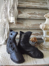 Antike viktorianische Kinder Knopfstiefel