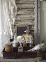 Shabby: Alter Metallkasten Besteckfach