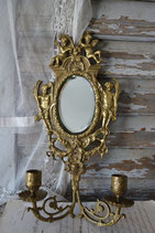 Dekorativer Spiegel Wandleuchter, Frankreich 19. Jahrhundert