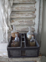 Shabby: Alter Metallkasten Besteckfach