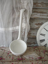 Shabby: Dekorative französische Keramik Suppenkelle