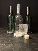 Wein- / Sektflaschen Windlicht „Heimathafen“