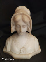 Busto di donna in alabastro