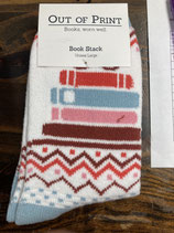 Book Stack cozy socks