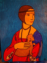 Dame mit Hermelin