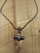 Edelstahl Kette mit Mjölnir Anhänger