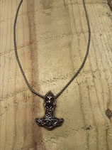 Edelstahl Kette mit Mjölnir Anhänger