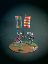 Timpo & Britains Flag Saracenan