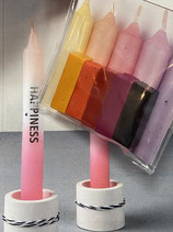 Farbpigmente für Wachs, 1x1x2,9cm, sortiert, SB-Btl. 5Stück, regenbogen