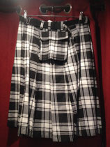 Kilt schwarz-weiß kariert (IM)