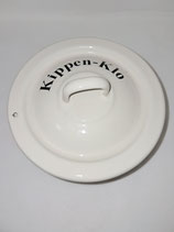 Emaillierter Aschenbecher "Kippenklo