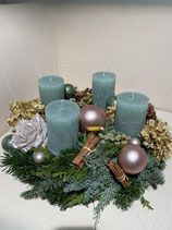 Adventskranz Pastell Nature Mix rund dia 30cm