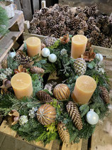 Adventskranz Orange Forest Mix rund dia 50cm