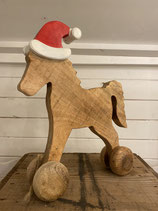 Holzpferd Rangoli h36cm