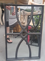 Distressed Black Frame Mirror - 2 Available