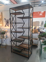 Steel Frame Boatwood Style Open Shelves