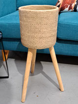 Woven Look Cement Planter