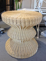 BRAND NEW Natural Colour Wicker Side Table - 2 Available