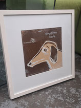 Small Glass Framed Dog Print