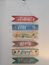 BRAND NEW Summer Holiday Hanging Sign