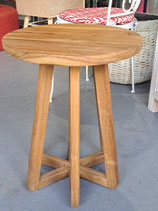 Round Rustic Timber Side Table