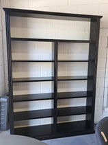 "Early Settler" Large Black & White Wooden Bookcase