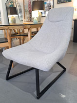 Light Grey Metal Frame Occasional Chair