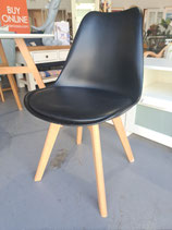 Black Padded Seat Occasional Chair