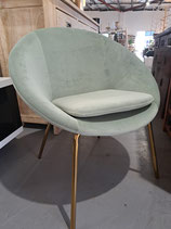 Mint Green Velvet Occasional Chair - 2 Available