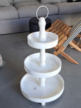 White Timber Tiered Stand