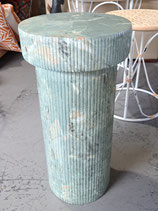 BRAND NEW Round Jade Green/Blue Marble Look Side Table - 2 Available