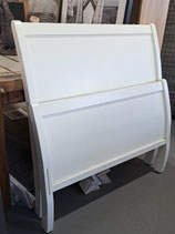 White Timber Single Bed Frame