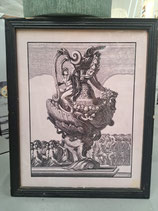 Glass Framed French Baroque Glass Print