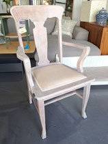 Whitewashed Timber Armchair