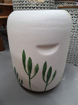 EX DISPLAY Ceramic Succulent Drum Stool