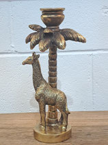 BRAND NEW Gold Giraffe Palm Candle Holder