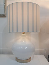 BRAND NEW Light Blue & White Stripe Lamp - 2 Available