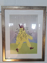 Small Glass Framed Gumnut Man Print