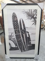 BRAND NEW Glass Framed YSL Surfboard Print