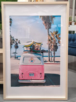 BRAND NEW Framed Hot Pink Kombi Tail Print