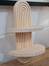 BRAND NEW Arched Timber Small Wall Shelf