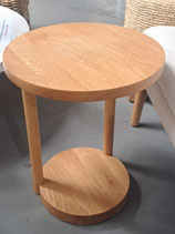 Round Timber Side Table
