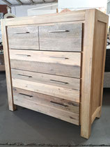 "Harvey Norman" Acacia Timber Tallboy