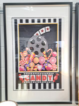 BRAND NEW Framed Movie Candy Wall Art