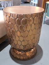 BRAND NEW Copper Colour Drum Side Table - 2 Available