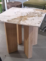BRAND NEW Marble Look Top Side Table - 2 Available